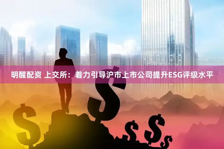 明醒配资 上交所：着力引导沪市上市公司提升ESG评级水平