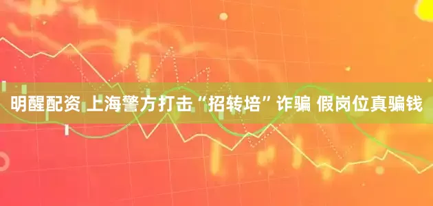 明醒配资 上海警方打击“招转培”诈骗 假岗位真骗钱